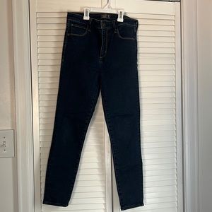 Abercrombie & Fitch Simone high rise ankle dark blue jeans